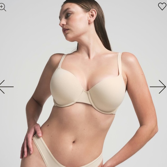 BNWT SKIMS Fits Everybody Tshirt Bra- 38DD (Sand) - Picture 2 of 5